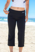 Foldover Flare Capris